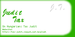 judit tax business card